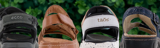 Back strap sandals