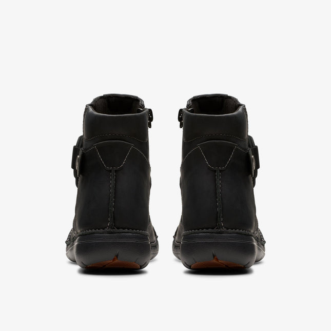 Clark's Un Loop Up (Women's) - Black Leather
