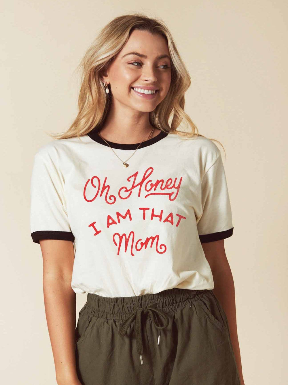 Oh Honey I Am That Mom Ringer Graphic T-Shirt