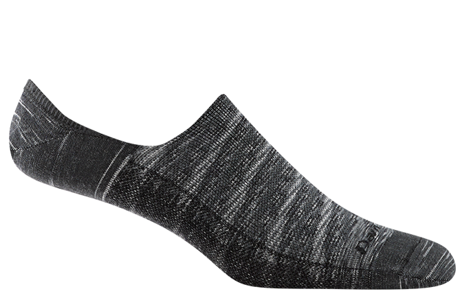 Darn Tough Solid No Show Hidden Lightweight Lifestyle Sock (Men's) - Space Gray