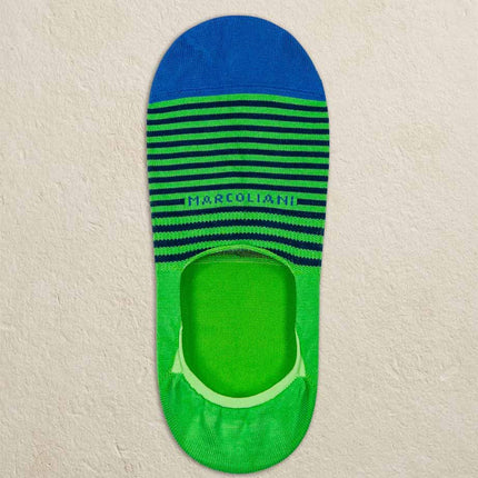 Marcoliani Milano Pima Cotton Invisible Touch Original Socks - Striped