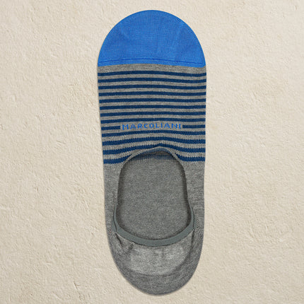 Marcoliani Milano Pima Cotton Invisible Touch Original Socks - Striped