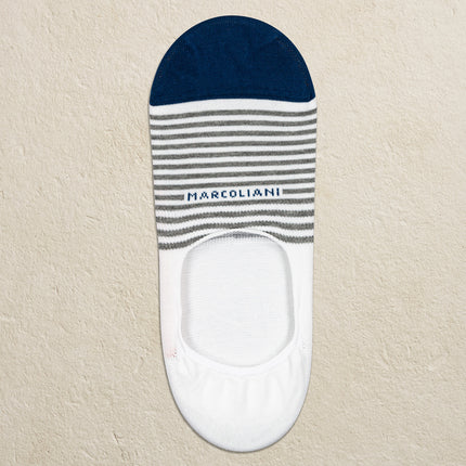 Marcoliani Milano Pima Cotton Invisible Touch Original Socks - Striped