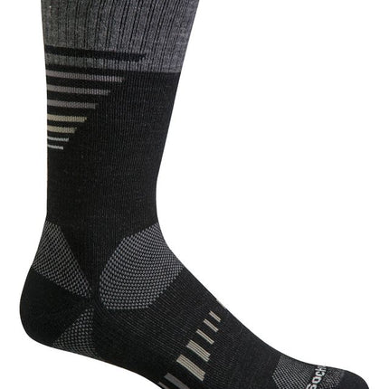 Sockwell Men’s Ascend II Crew | Moderate Graduated Compression Socks - Black