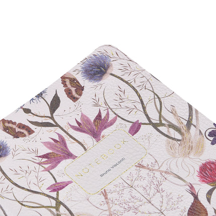 BV by Bruno Visconti Vegan Leather A5 Notebook - Symmetrical Flora