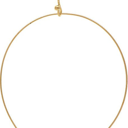 Metal Bar Center Circle Earring