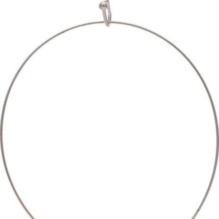 Metal Bar Center Circle Earring