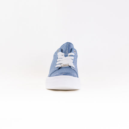 Rieker Carla W2302 Sneaker (Women's) - Jeans/Silver/Off White