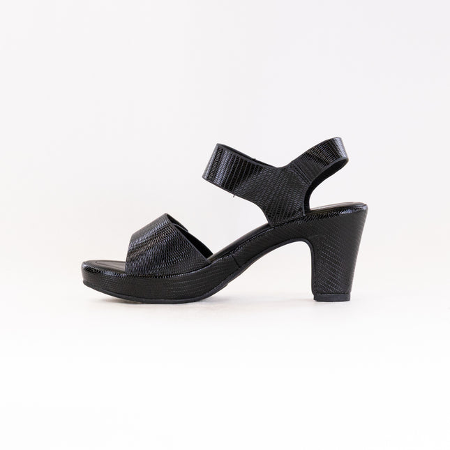 Spring Step Dade (Women's) - Black Python