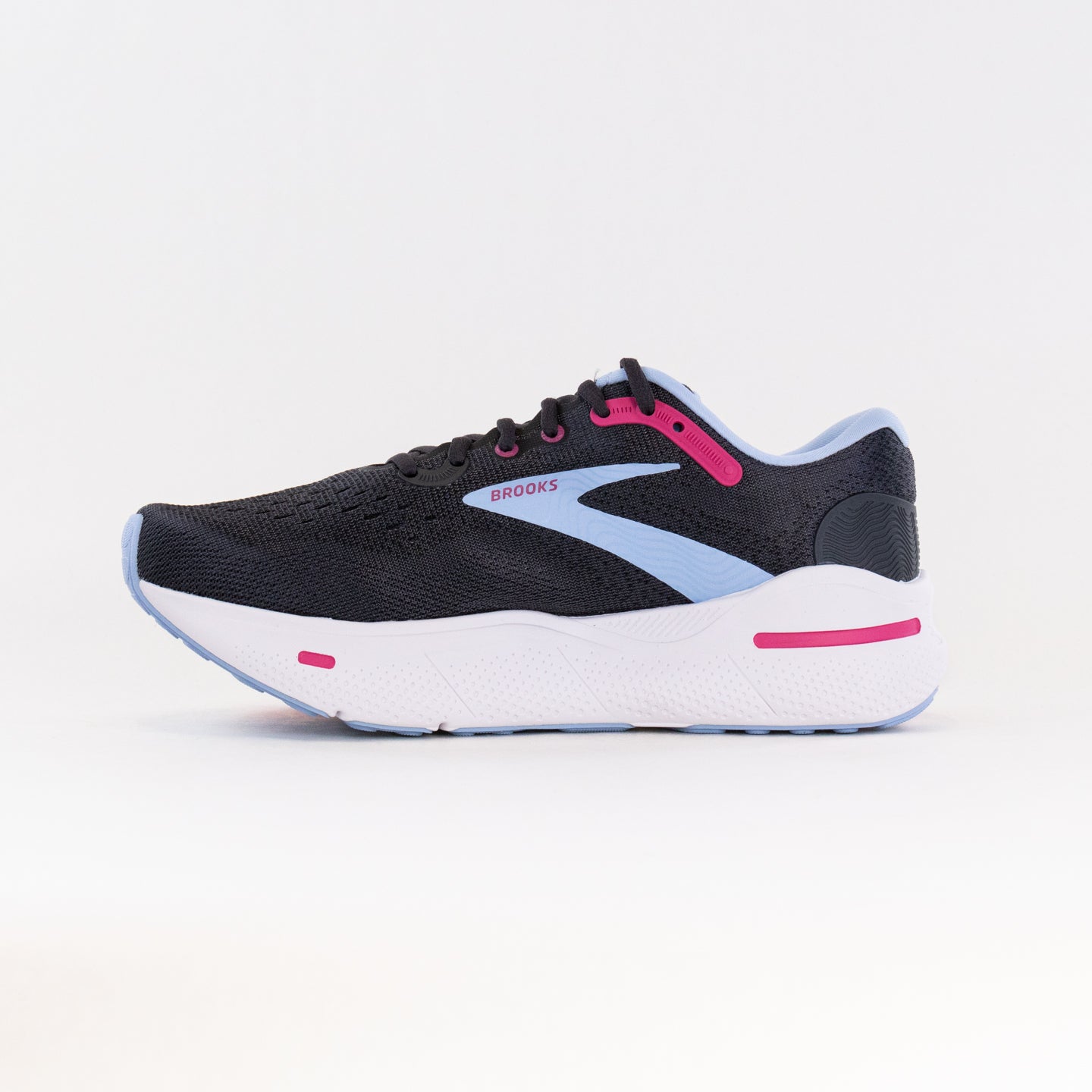 Brooks Ghost Max (Women's) - Ebony/Open Air/Lilac Rose