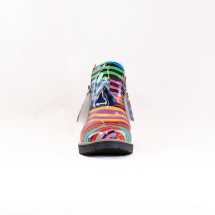 Django & Juliette Ohmy (Women's) - Black Stripe Multi Patent