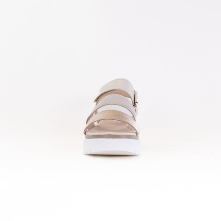 Gabor 24.610.62 Wedge Sandal (Women's) - White Metallic Combi Leather