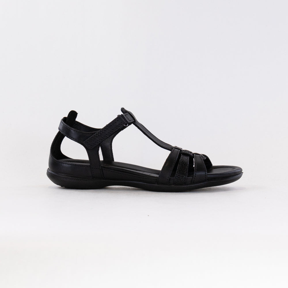 Ecco Flash T Strap Sandal (Women's) - Black