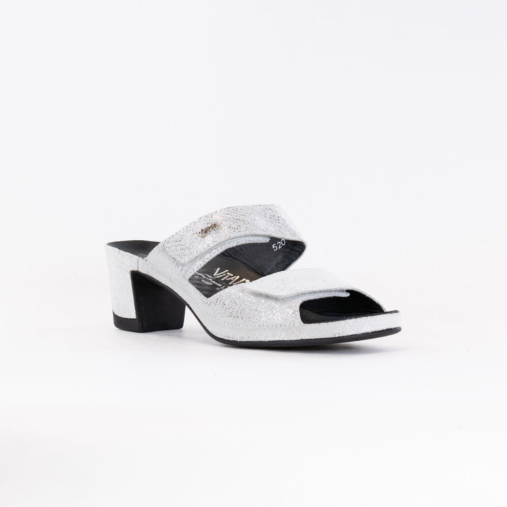 Vital Joy Mule Sandal (Women's) - Silver Metallic Leather