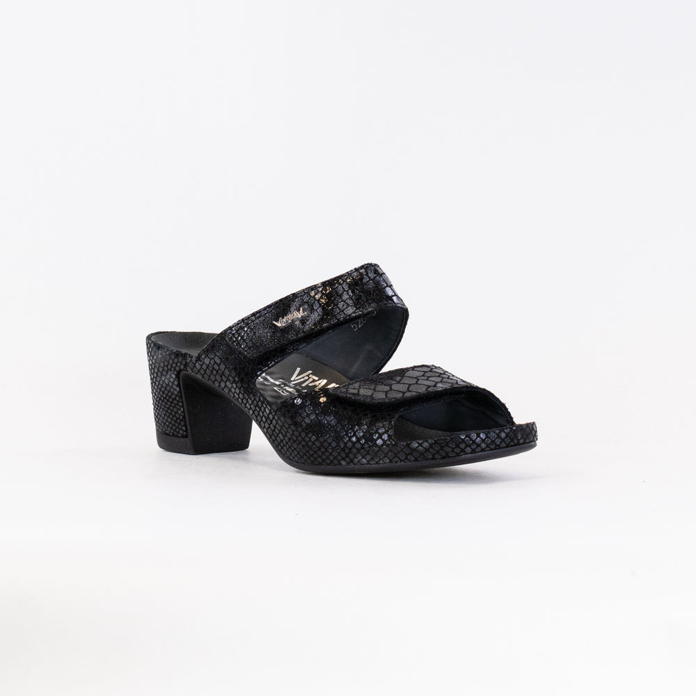Vital Joy Mule Sandal (Women's) - Black Snake Leather