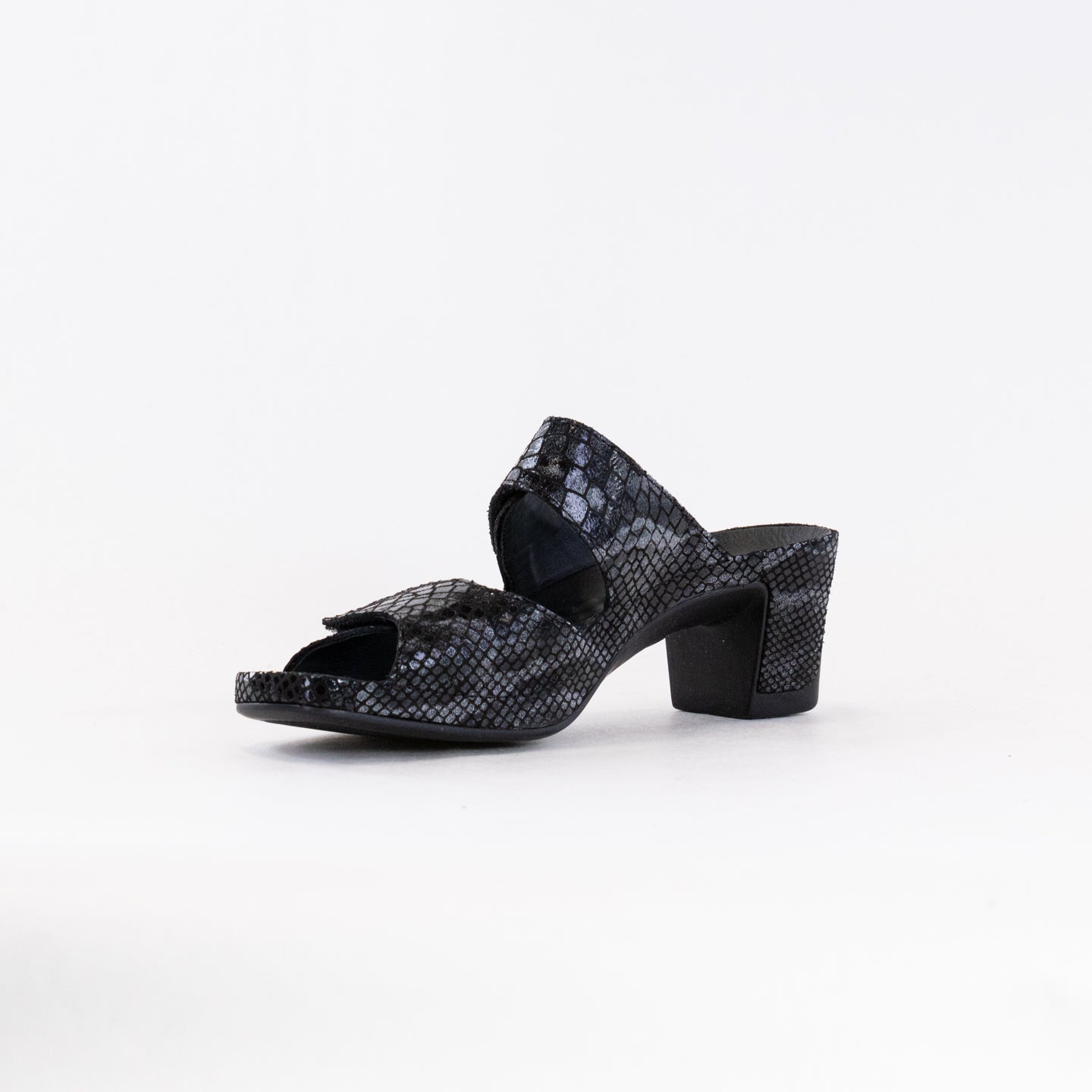 Vital Joy Mule Sandal (Women's) - Black Snake Leather