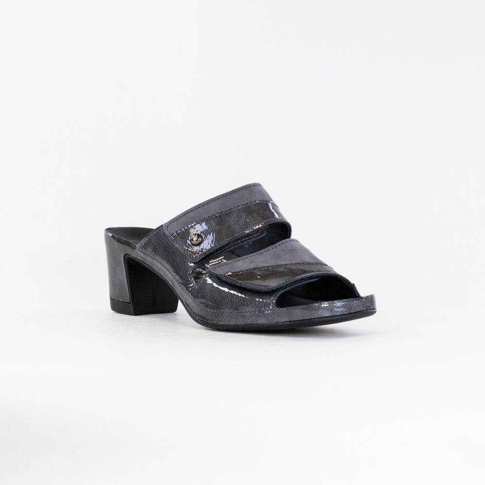 Vital Joy Mule Sandal (Women's) - Apache Grey Nubuck/Patent Leather