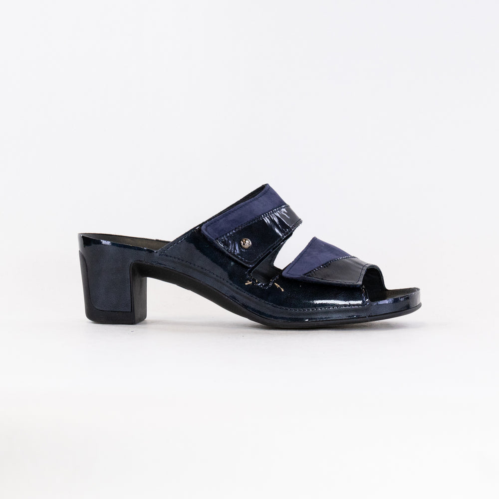 Vital Joy Mule Sandal (Women's) - Apache Blue Nubuck/Patent Leather