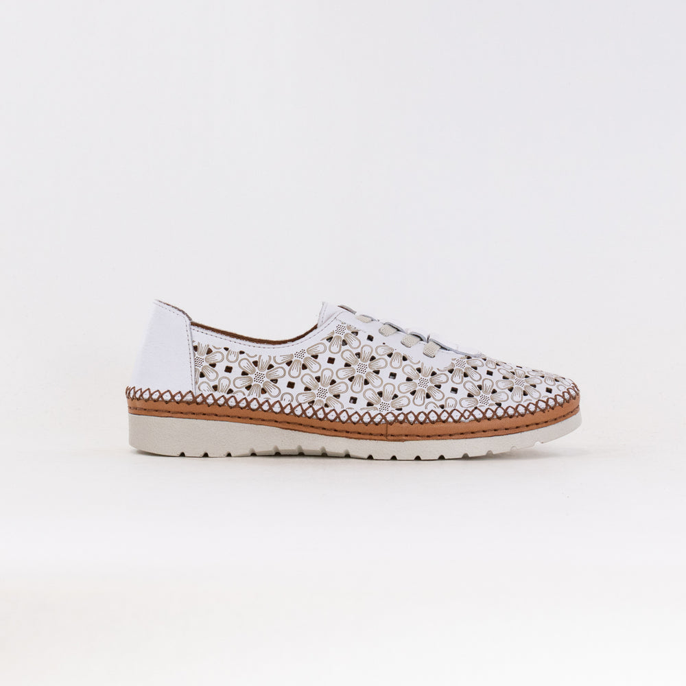 Spring Step Indi (Women's) - White Leather