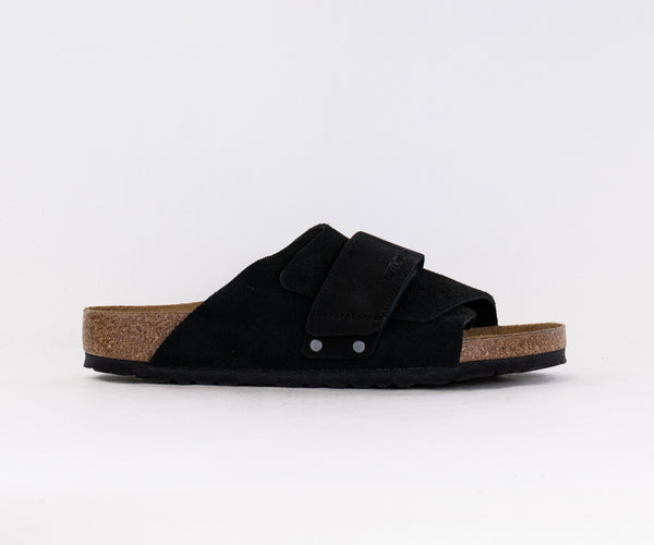 Mens Birkenstock Kyoto Leather Sandals main_225985_BLACK_204118670.jpg main image 4