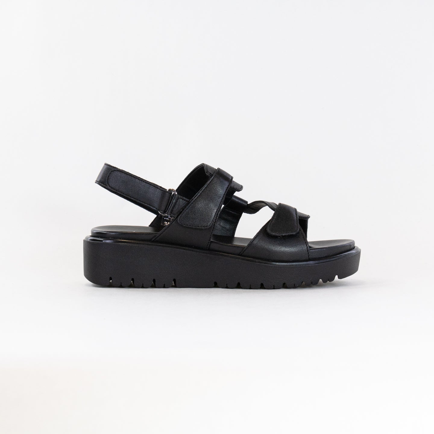 ara Women's Presta Ankle-Strap Sandal,Black Leather