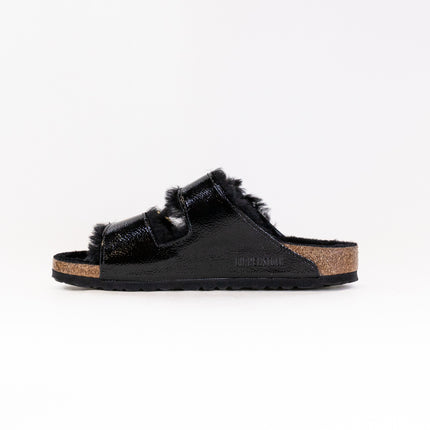 Birkenstock Arizona Shearling Eyelets (Women's) - Naplak Black
