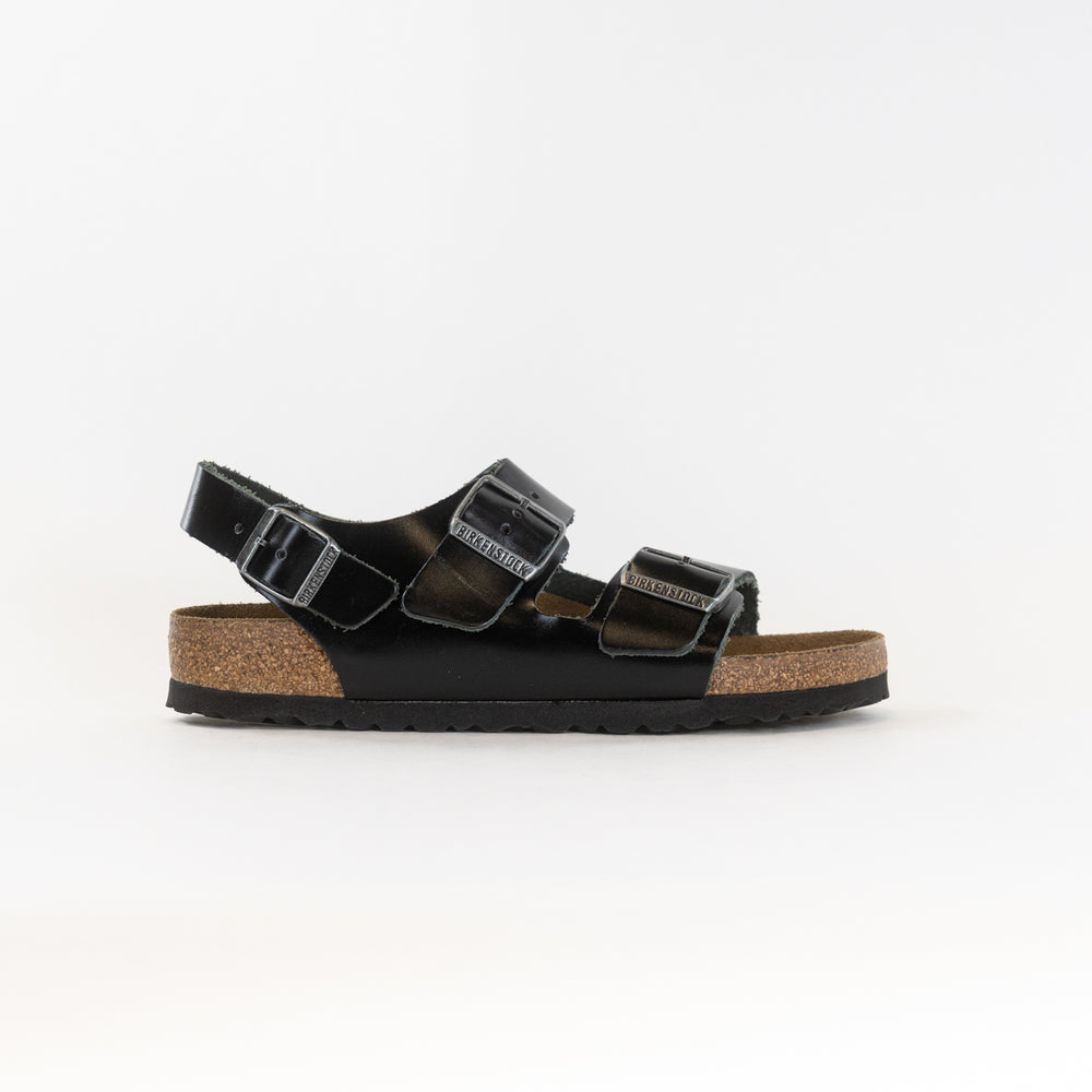 Birkenstock Milano Soft Footbed (Unisex) - Black Amalfi Leather