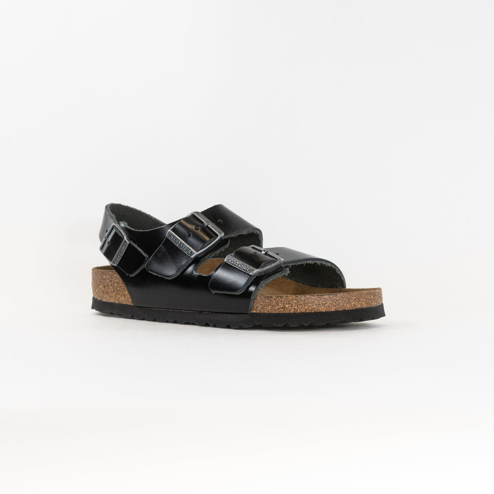 Birkenstock Milano Soft Footbed (Unisex) - Black Amalfi Leather
