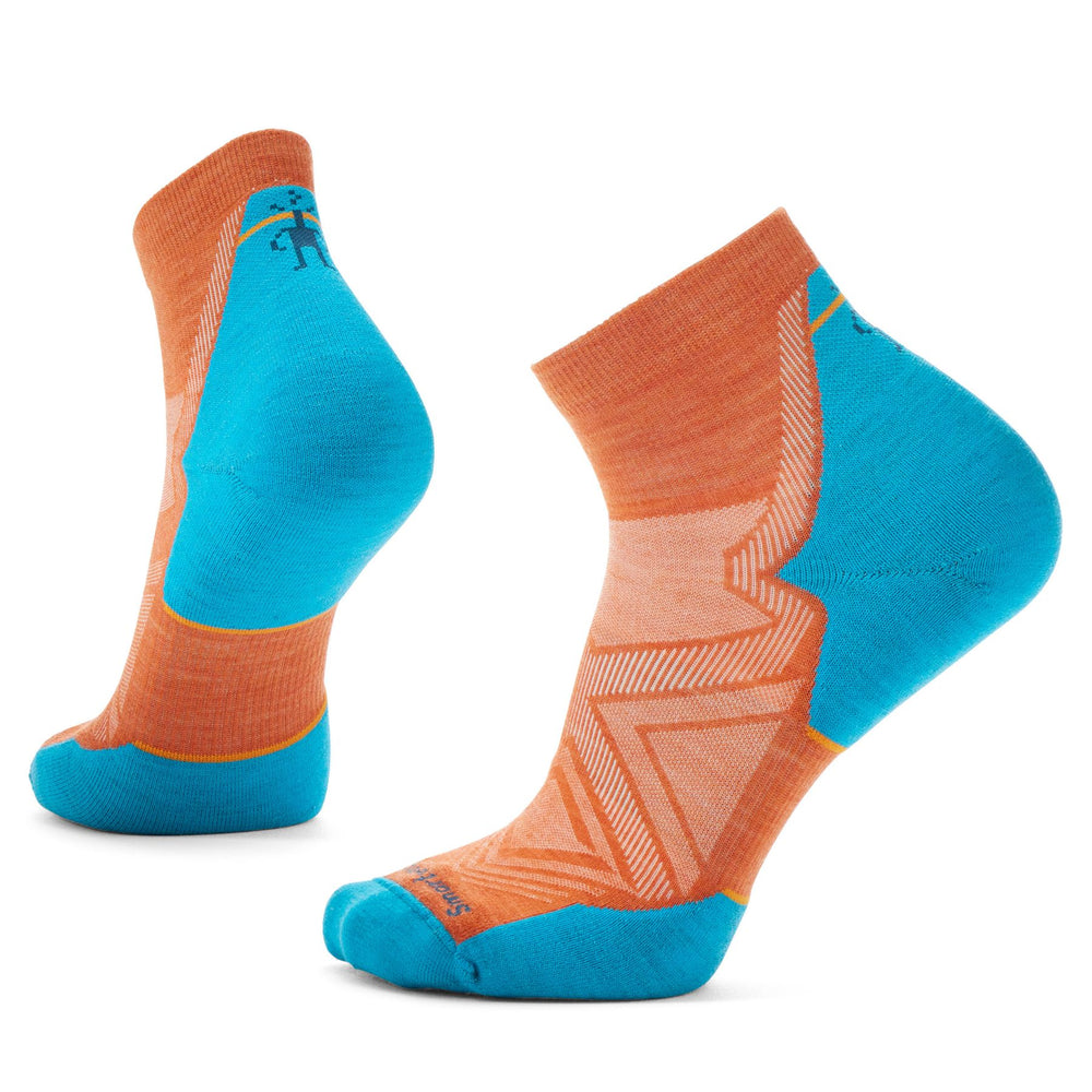 Smartwool Run Ankle Socks Targeted Cushion - (Unisex) - Orange Rust