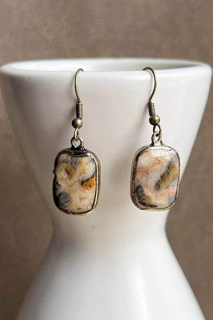 Dylan Designs Sicily Earrings Crazy Agate