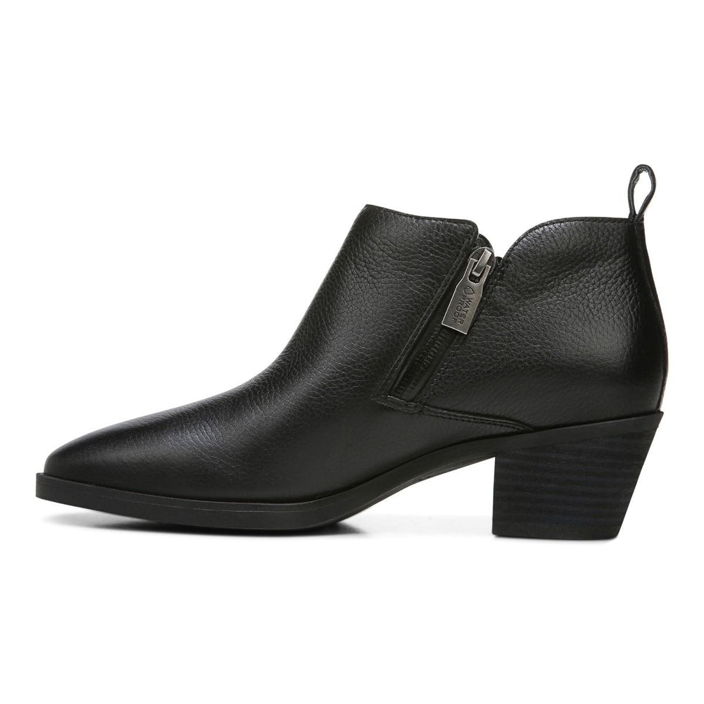 Vionic Cecily Ankle Boot - Black Leather