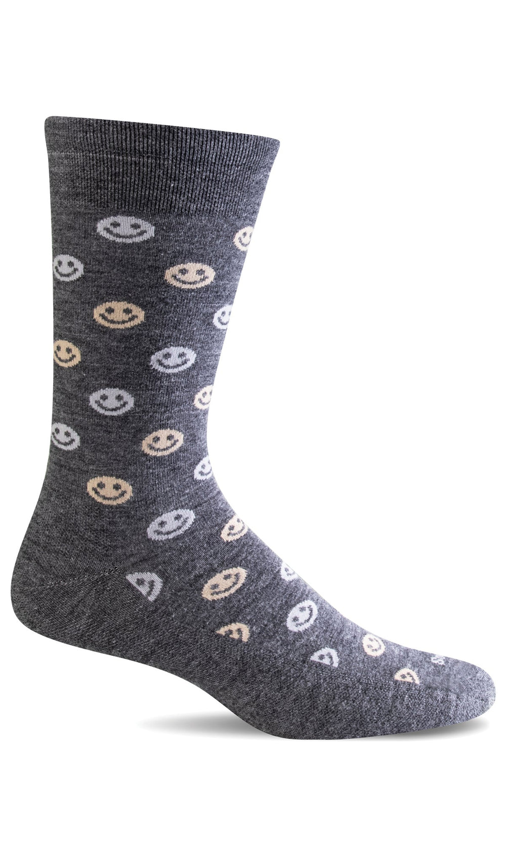 Sockwell Happy | Essential Comfort Socks (Men's) - Charcoal