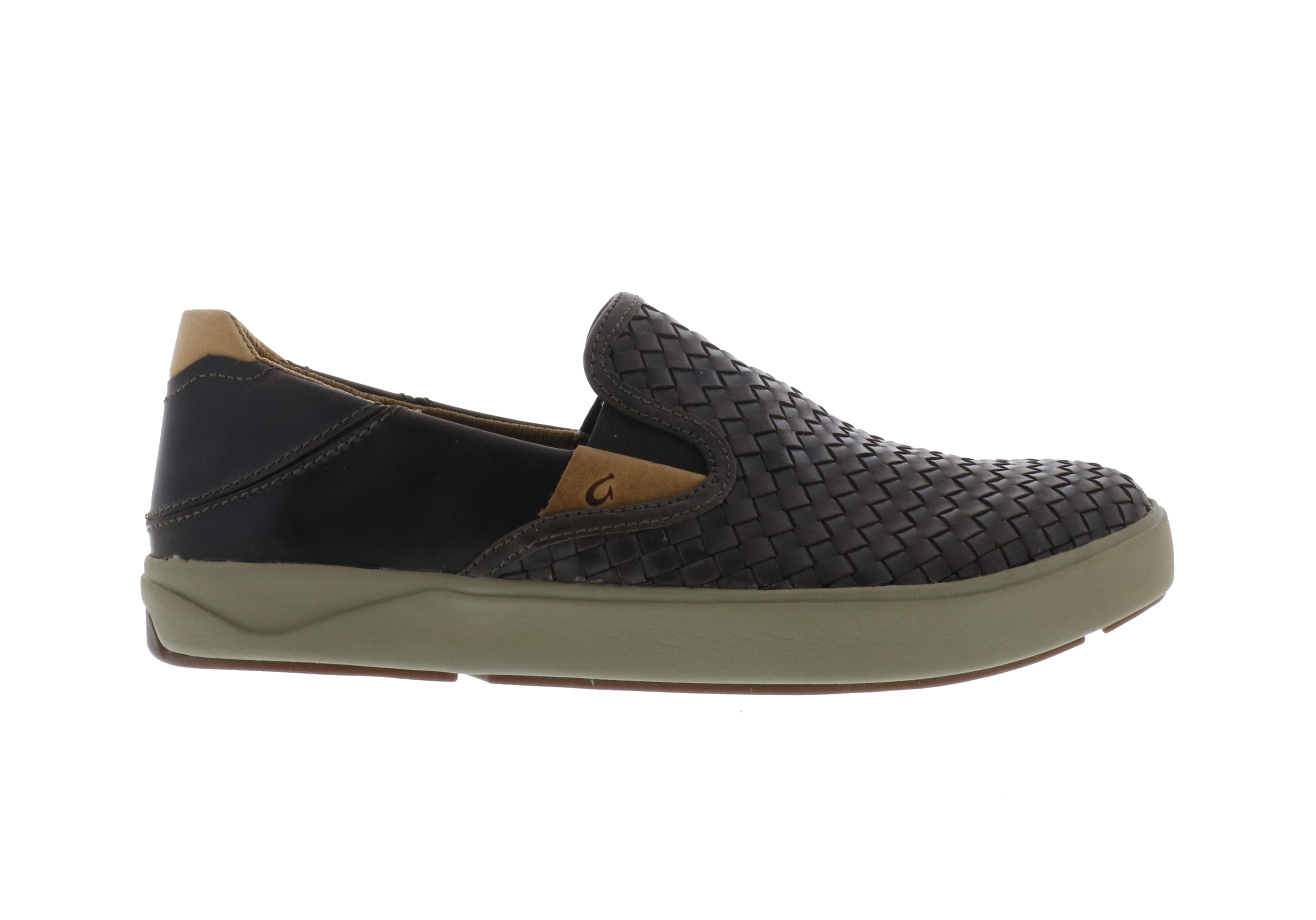 Lae'ahi Lauhala Men's Leather Slip-On Sneakers - Fox