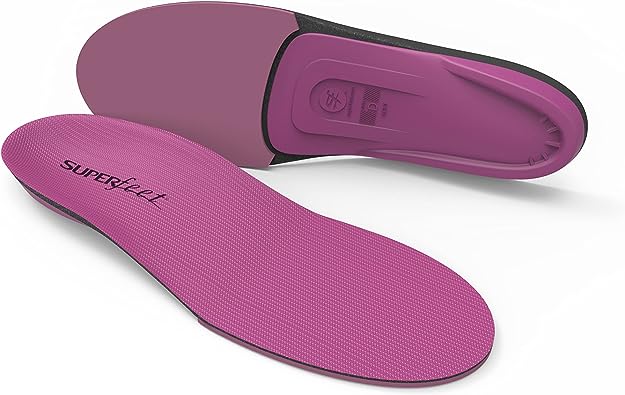 Superfeet Berry Medium Arch & Forefoot Cushion Orthotic Insole (Women's) - Berry