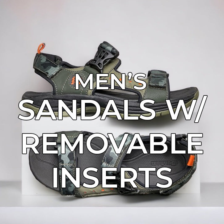 Men's Sandals W/ Removable Inserts
