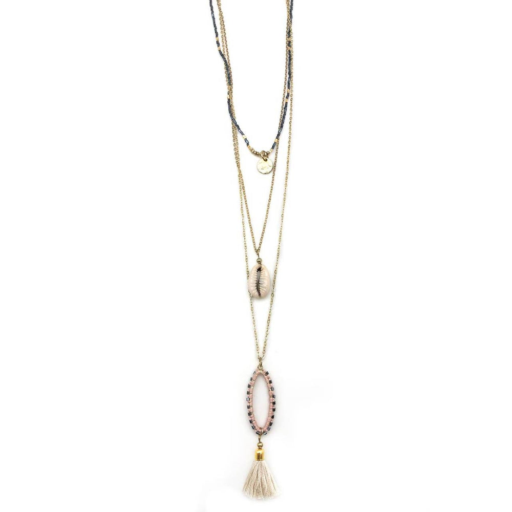 Sachi Shell and Tassel Necklace