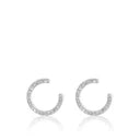 Karine Sultan Sparkle Small Open Hoop Earring