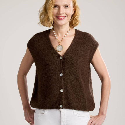 Alessia Knit Button Vest