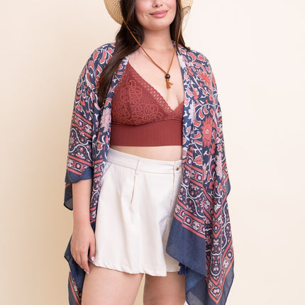 Morroco Tapestry Tassel Kimono
