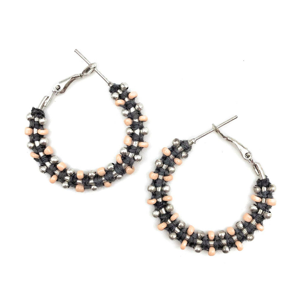 Sachi Beaded Hoop Earrings