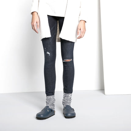 Birkenstock Cotton Slub Sock - Blue/White