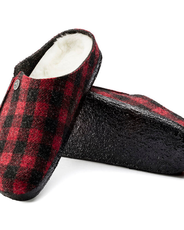 Birkenstock Zermatt Shearling (Women's) - Plaid Red