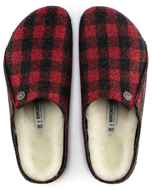 Birkenstock Zermatt Shearling (Women's) - Plaid Red