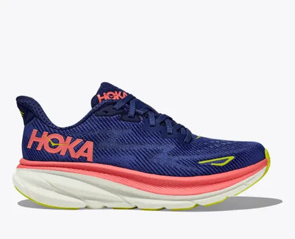Hoka Clifton 9 (Women's) - Evening Sky/Coral