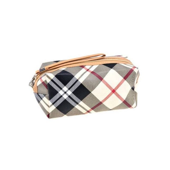 Plaid and Checker Cosmetic Bag