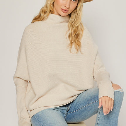 SLOUCH NECK DOLMAN PULLOVER