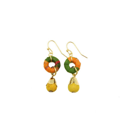 Aasha Dangle Bead Earrings