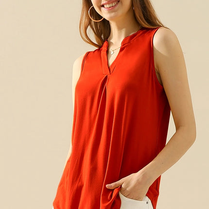 NINEXIS Johnny Collars Sleeveless Blouse