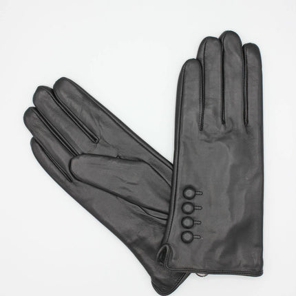 Women's Fleece Lined Leather Gloves