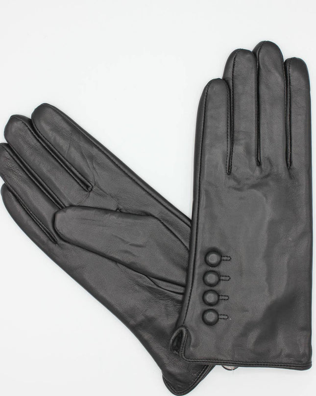 Women's Fleece Lined Leather Gloves